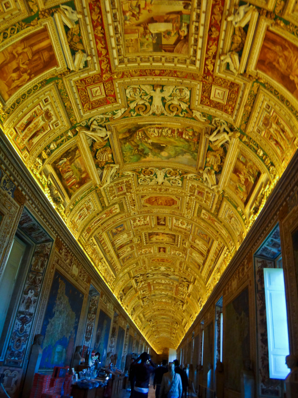 Ceiling inside the Sistine Chapel