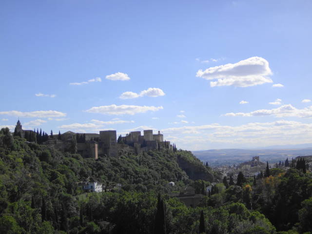 View of The Alhambra from Mirador de San Nicolas